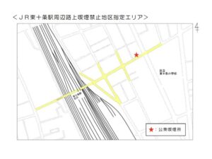 東京都北区　2024年3月から路上喫煙禁止地区が東十条駅周辺にも拡大予定!