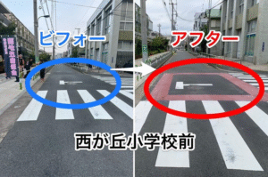 区民の声が形に！北区上中里二丁目交差点・東十条二丁目交差点・西が丘小学校前の安全対策